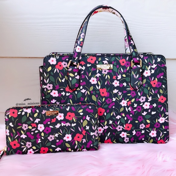 Kate Spade Laurel Way Boho Floral Reese Purse Bag - Picture 8 of 8